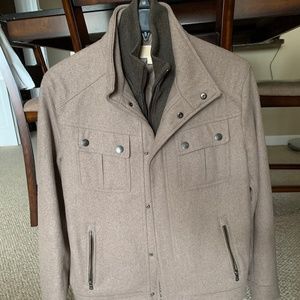MICHAEL Michael Kors Wool Blend Military Coat